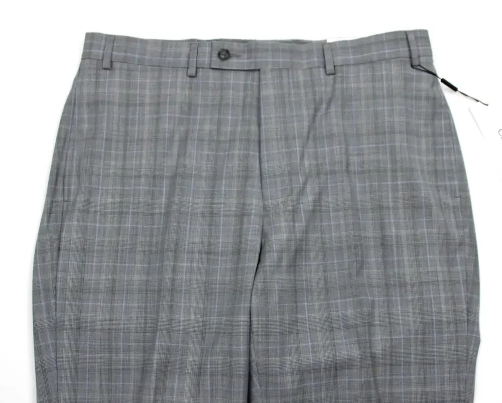 Calvin Klein Dress Pants Mens 36x34 Gray X Slim Fit Wool Stretch Jerome NWT